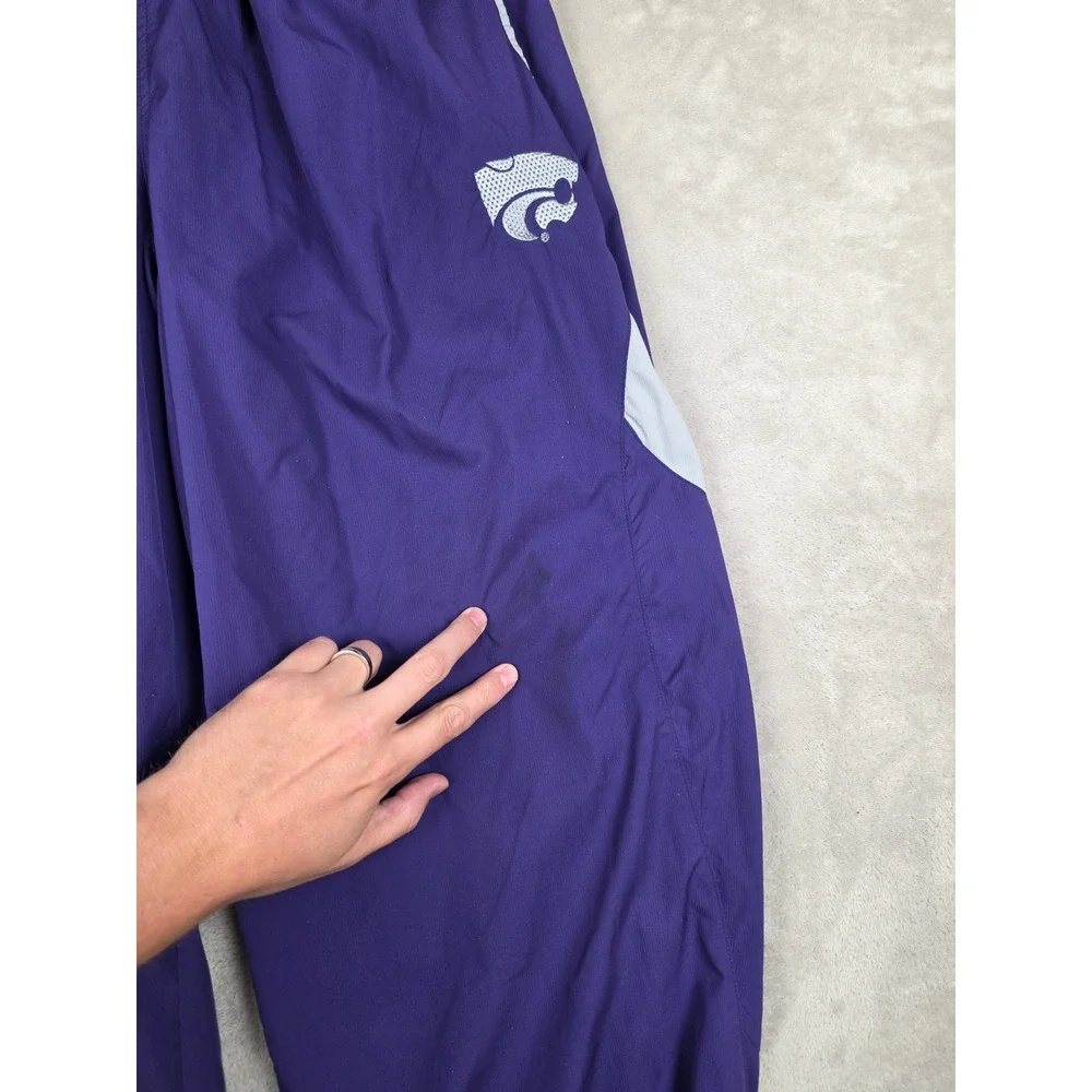 Vintage Nike Track Pants Men XL Kansas State Wildcats Clima-FIT Ankle Zip Y2K
